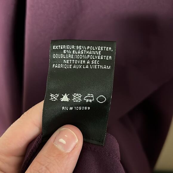 NEW XSCAPE "Adriana" Long Scuba Crepe Off the Shoulder Dress Size 6 - Picture 5 of 10